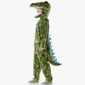 Pottery Barn adult dinosaur costume. T-Rex costume. Adult male Halloween costume